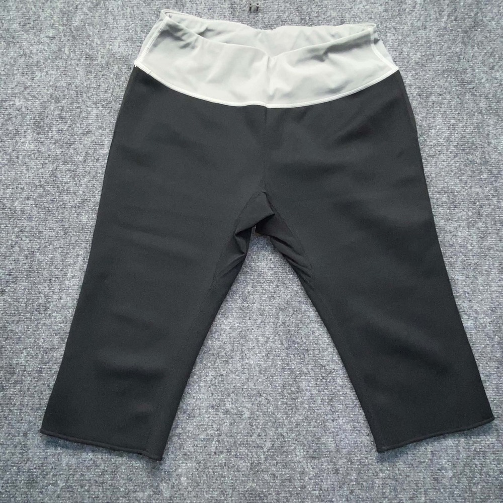 Everlast Capri Pants Leggings, Medium Black Gray Waistband Exercise Active MMA